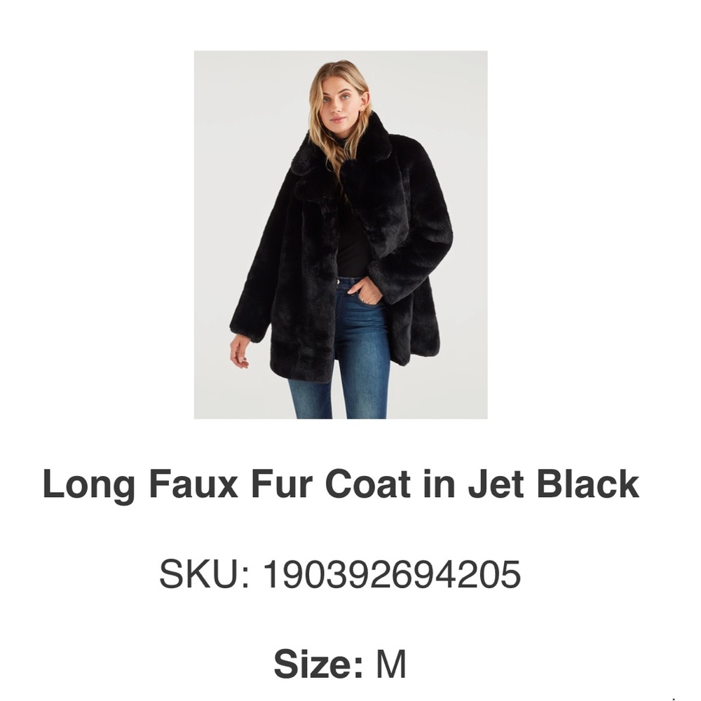 Faux fur coat